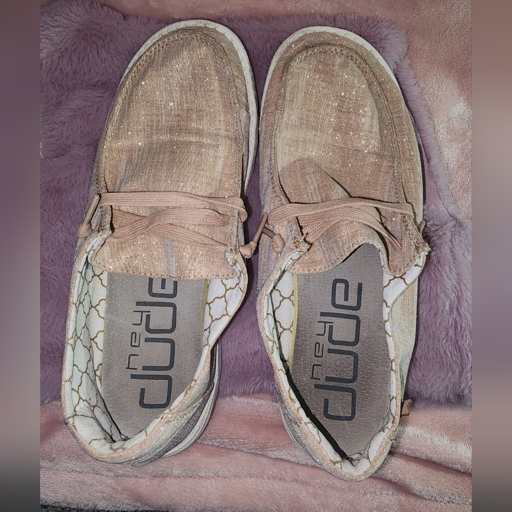 Hey Dude Pink Sneakers Casual Comfort